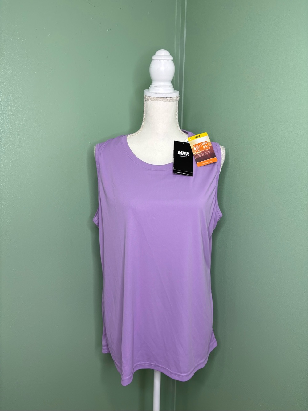 MIER Lavender Athletic Tank Top for Women